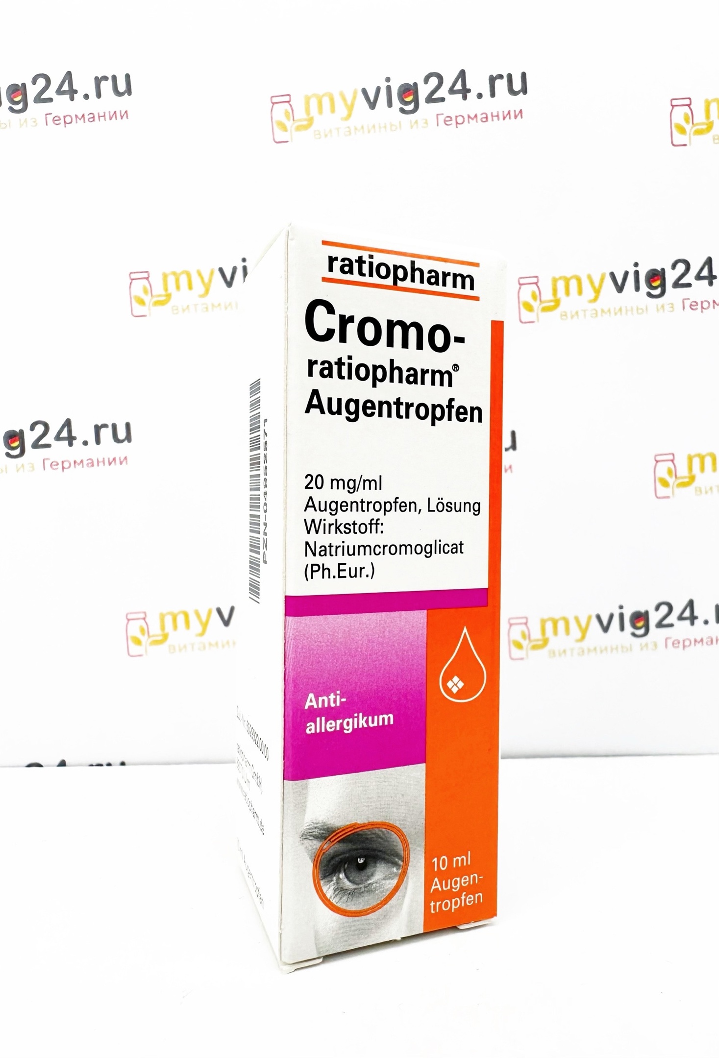 CROMO-RATIOPHARM Augentropfen Капли от аллергии для глаз, 10 мл