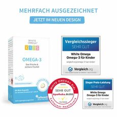 White Omega KIDS омега - 3 для детей без ароматизаторов, 90 шт