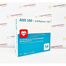 ASS 100 1A Pharma TAH препарат ацетилсалициловой кислоты, 100 шт
