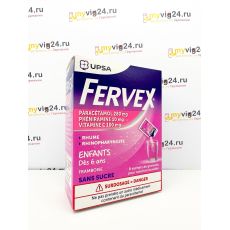 Fervex Rhume Enfants  Фервекс - жаропонижающий и обезболивающий препарат, 8 шт