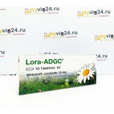 Lora-ADGC Лоратадин от аллергии, 50 таблеток