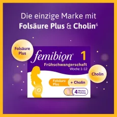 Femibion 1 Фемибион 1: витаминный комплекс для беременных в 1 триместре, 28 таб