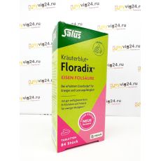 Floradix Eisen Folsäure Флорадикс: препарат железа для детей и взрослых, 84 таб