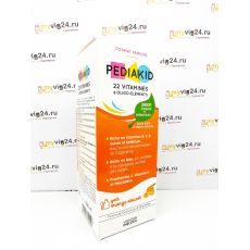 Pediakid 22 Vitamine Педиакид 22 витамина комплекс для укрепления иммунитета, 250 мл