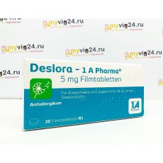 Deslora-1A Pharma 5 mg Filmtabletten Деслора препарат дезларотадина, 20 шт
