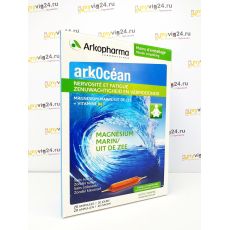 Arkopharma ArkOcean Nervosität und Müdigkeit Marine Magnesium (Магний+В6), 20 ампул