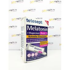 tetesept  Melatonin Magnesium Direkt Sticks Мелатонин + магний, для облегчения засыпания, 20 шт