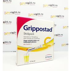 Grippostad C Stickpack Гриппостад жаропонижающее при простуде, 12 шт
