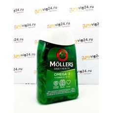 Moller's® Omega 3 Capsules Fish Oil  Моллерс омега 3, 112 капсул