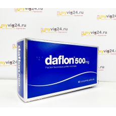Дафлон daflon 500 mg венотоник: при варикозном расширении вен и геморрое, 60 шт