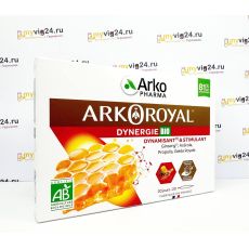Arkopharma Arko Royal Dynergie Bio Комплекс от усталости на основе маточного молочка, 20 ампул