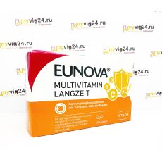 EUNOVA® Langzeit Multivitamin Эунова витамины/минералы/каротиноиды, 60 капсул