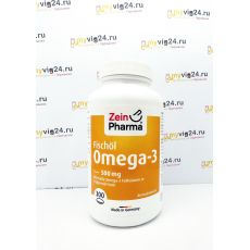 ZeinPharma Omega-3 Fischöl Softgel-Kapseln 500 mg Омега 3 500 мг, 300 шт