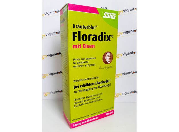 Floradix Флорадикс: препарат железа для детей и взрослых, 500 мл