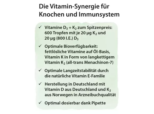 Dr. Jacobs Vitamin D3 K2 Öl Др. Якобс витамин Д3 и К2, 20 мл