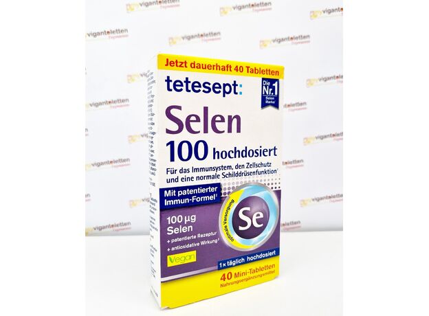 TETESEPT Selen 100, препарат селена 100 мкг., 40 штук