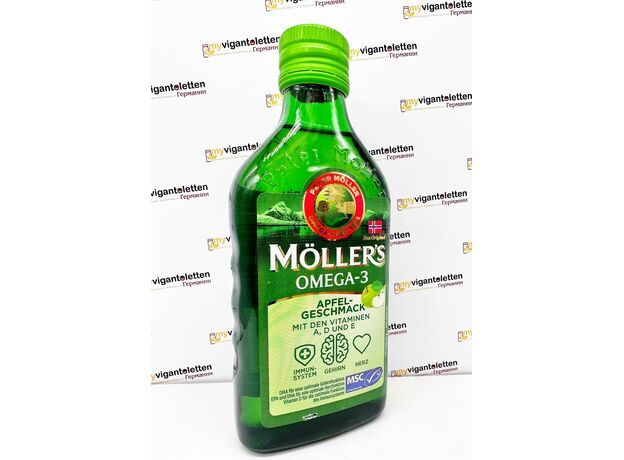 Mollers Omega-3 Моллерс омега 3 со вкусом яблока, 250 мл