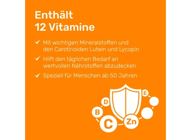 EUNOVA® Langzeit 50+ Эунова витаминно - минеральный комплекс, 30 шт