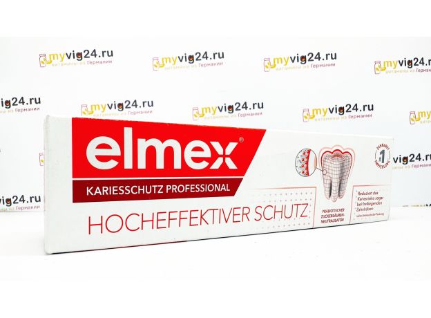 elmex Zahnpasta Kariesschutz Professiona Элмекс зубная паста от кариеса, 75 мл
