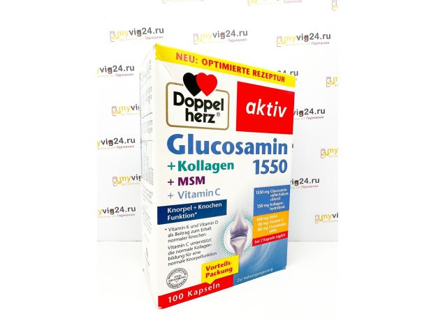 Doppelherz  Glucosamin 1550 Комплекс для суставов, 100 шт