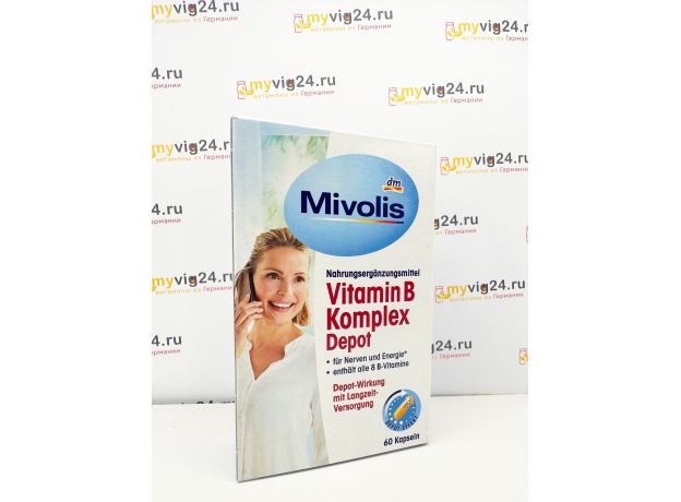 Mivolis Vitamin B Komplex Depot Миволис витамин В комплекс, 60 шт