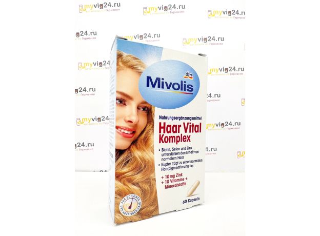 Haar Vital Komplex Mivolis витамины для волос, ногтей и кожи, 60 шт