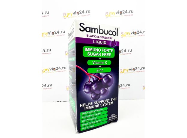Sambucol Immuno Forte sugar Free Самбукол Иммуно без сахара, 120 мл