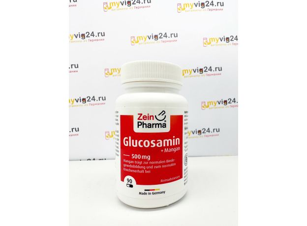 ZeinPharma® Glucosamin Препарат глюкозамина и марганца 500 мг, 90 шт