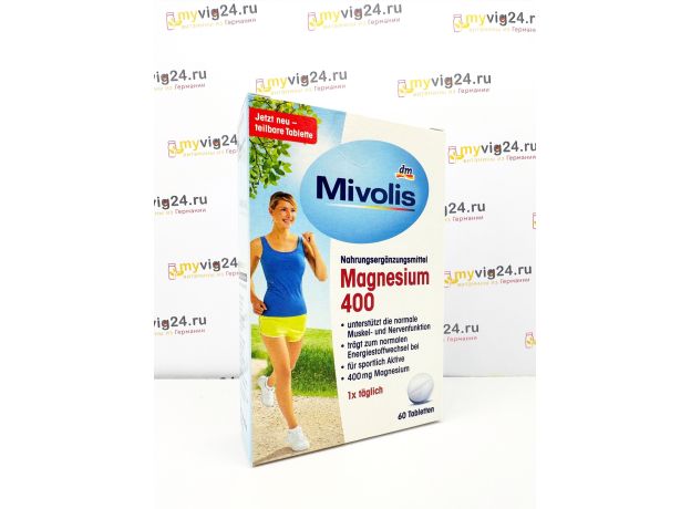 Mivolis Magnesium 400mg Магний 400 мг, 60 шт