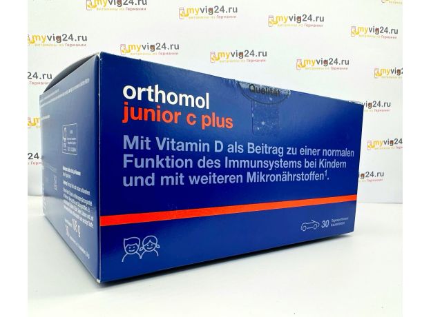 Orthomol Junior C plus Ортомол Джуниор С комплекс для укрепления иммунитета  со вкусом лесных ягод , 30 шт
