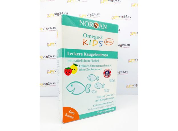 Norsan Omega-3 Kids Норсан омега 3 кидс, для детей, 120 шт, Германия