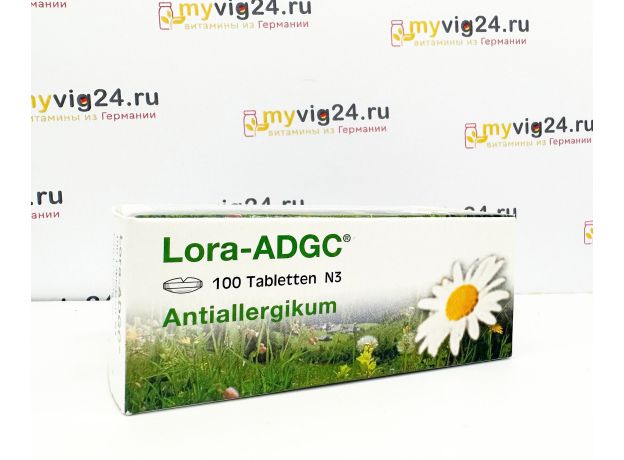 Lora-ADGC Лоратадин от аллергии, 100 таблеток