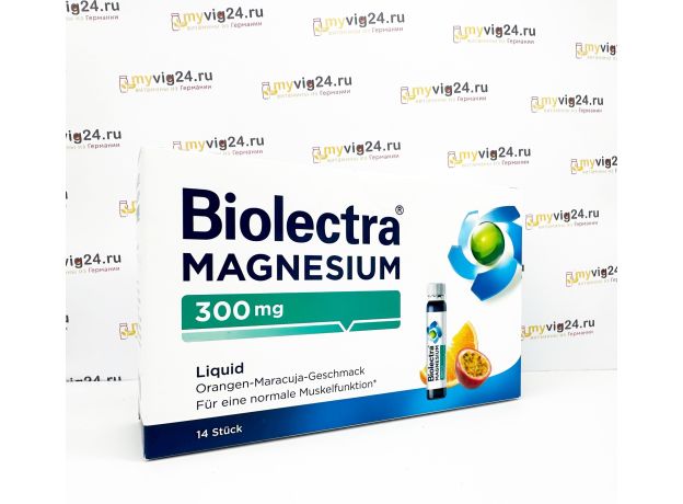 Biolectra® Magnesium 300 mg Препарат магния 300 мг, 14 штук