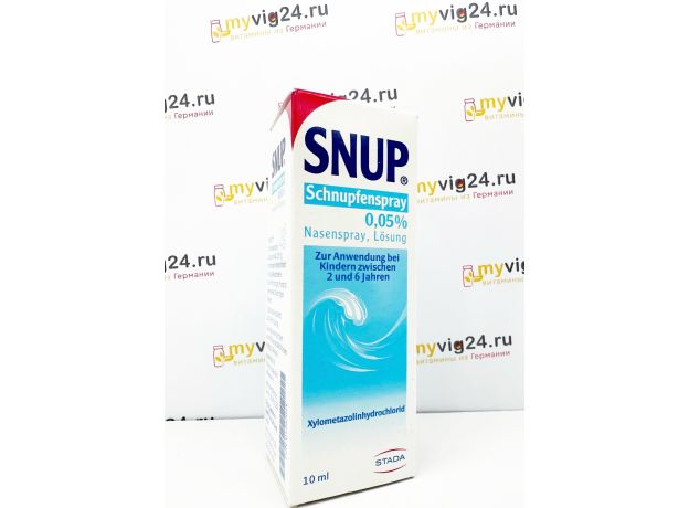 Snup Nasen- & Schnupfenspray 0.05% Снуп: сосудосуживающий спрей с морской водой, 10 мл