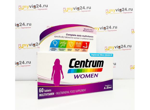 Centrum Women Центрум: витамины для женщин, 60 таб