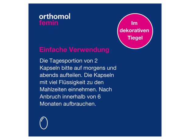 Orthomol Femin Ортомол Фемин комплекс для женщин в период менопаузы, 60 штук
