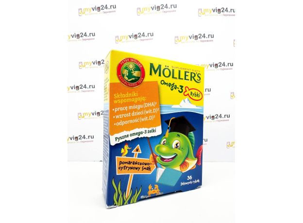 Moller's® Omega 3 Моллер омега 3, 36 штук