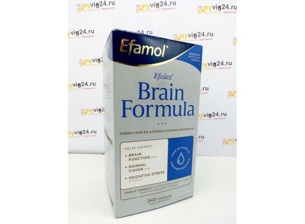 Эфамол брейн Efamol brain, инструкция, 240 капсул