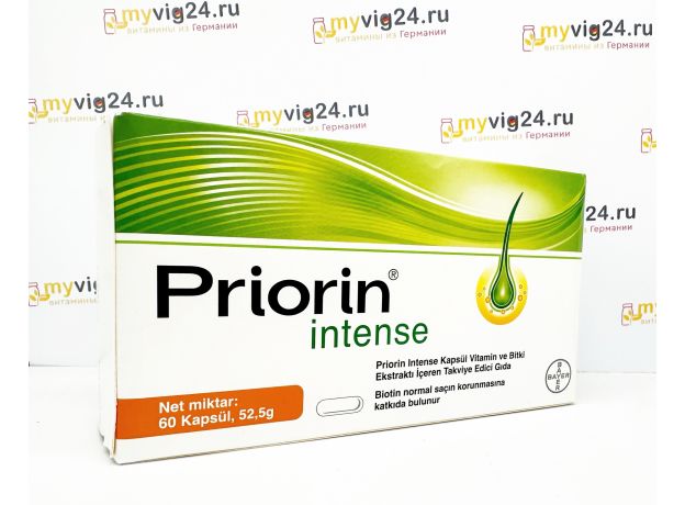 Priorin Intense Приорин витамины для волос, 60 шт
